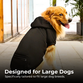 Golden Retriever Fleece Hoodie with Zip Pocket